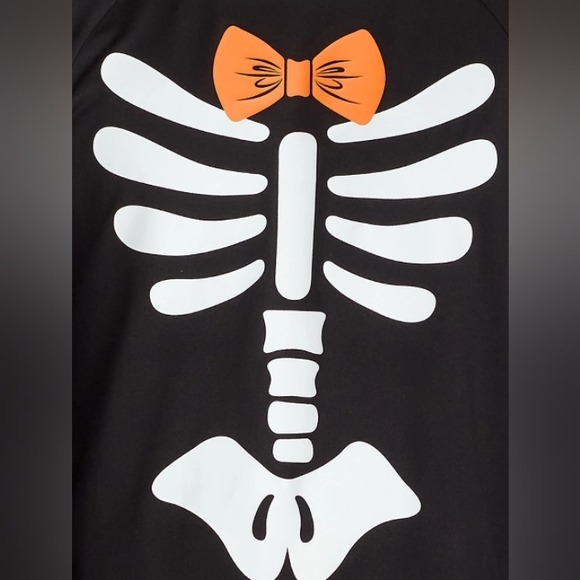 Men's Long Sleeve Halloween Pajamas 2pc Matching Family Pajamas 2X Black - Picture 4 of 5